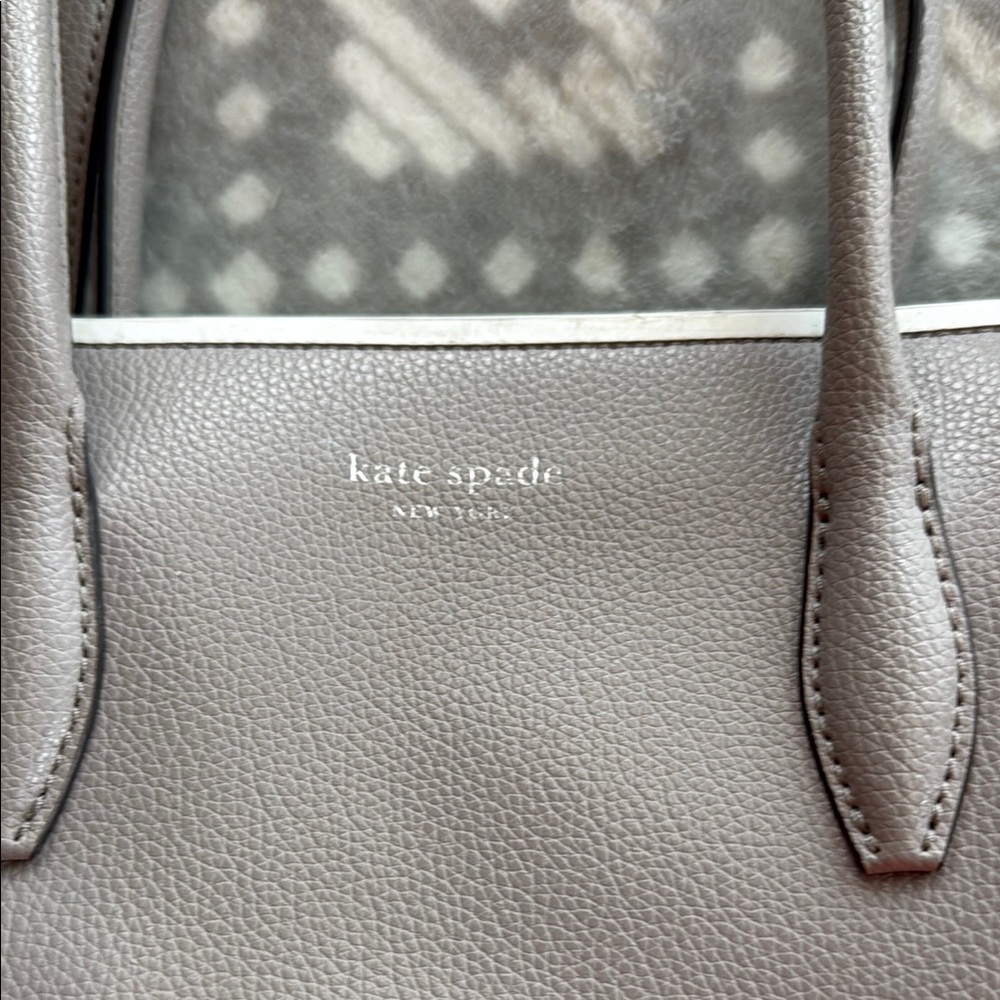 Kate Spade Elegant Gray Satchel - Picture 3 of 5